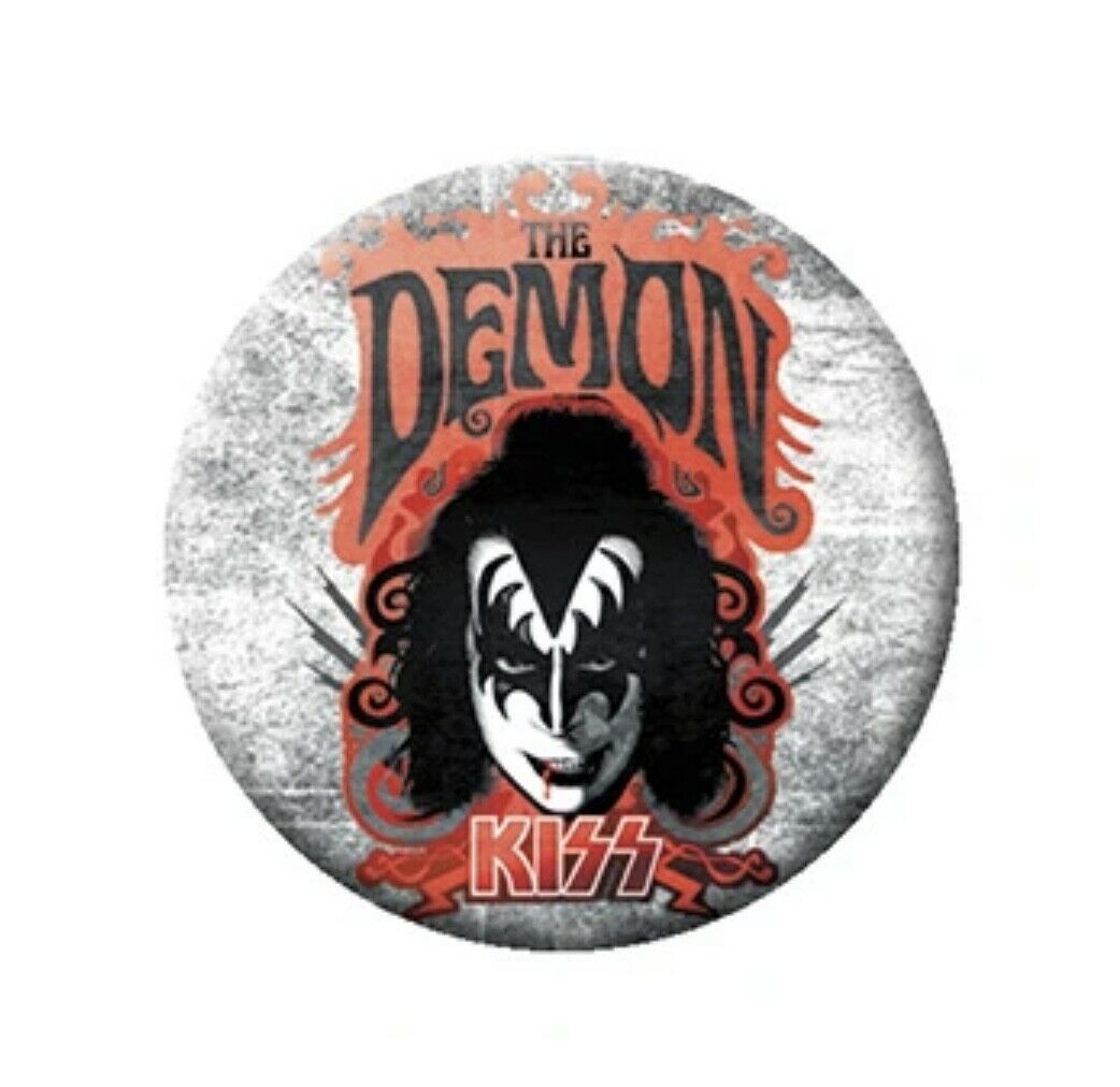 Kiss The Demon 1.25" Button Badge Pin