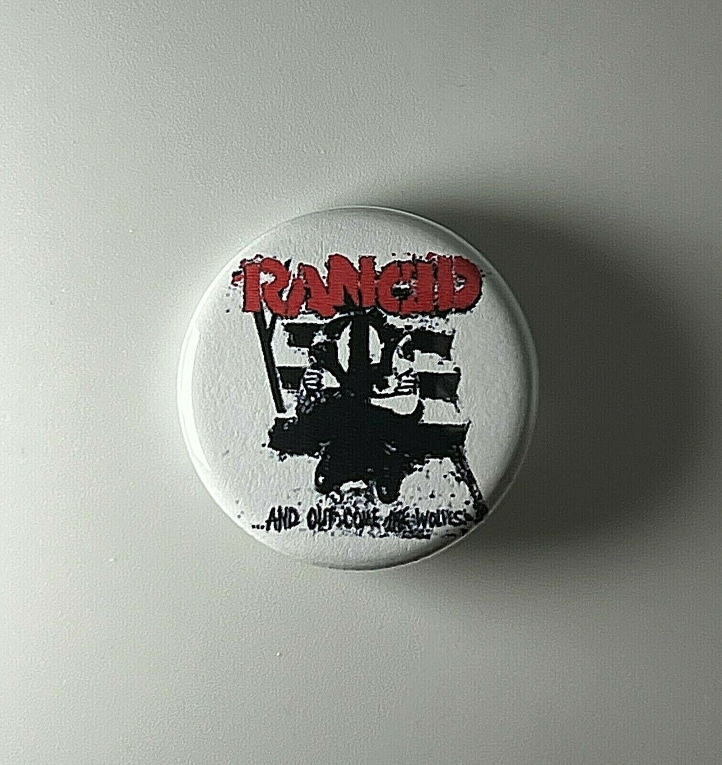 Rancid And Out Come The Wolves 1.25" Button R005B125