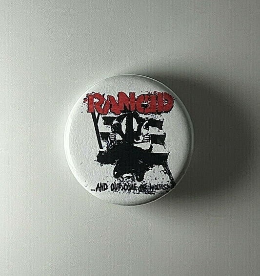 Rancid And Out Come The Wolves 1.25" Button R005B125