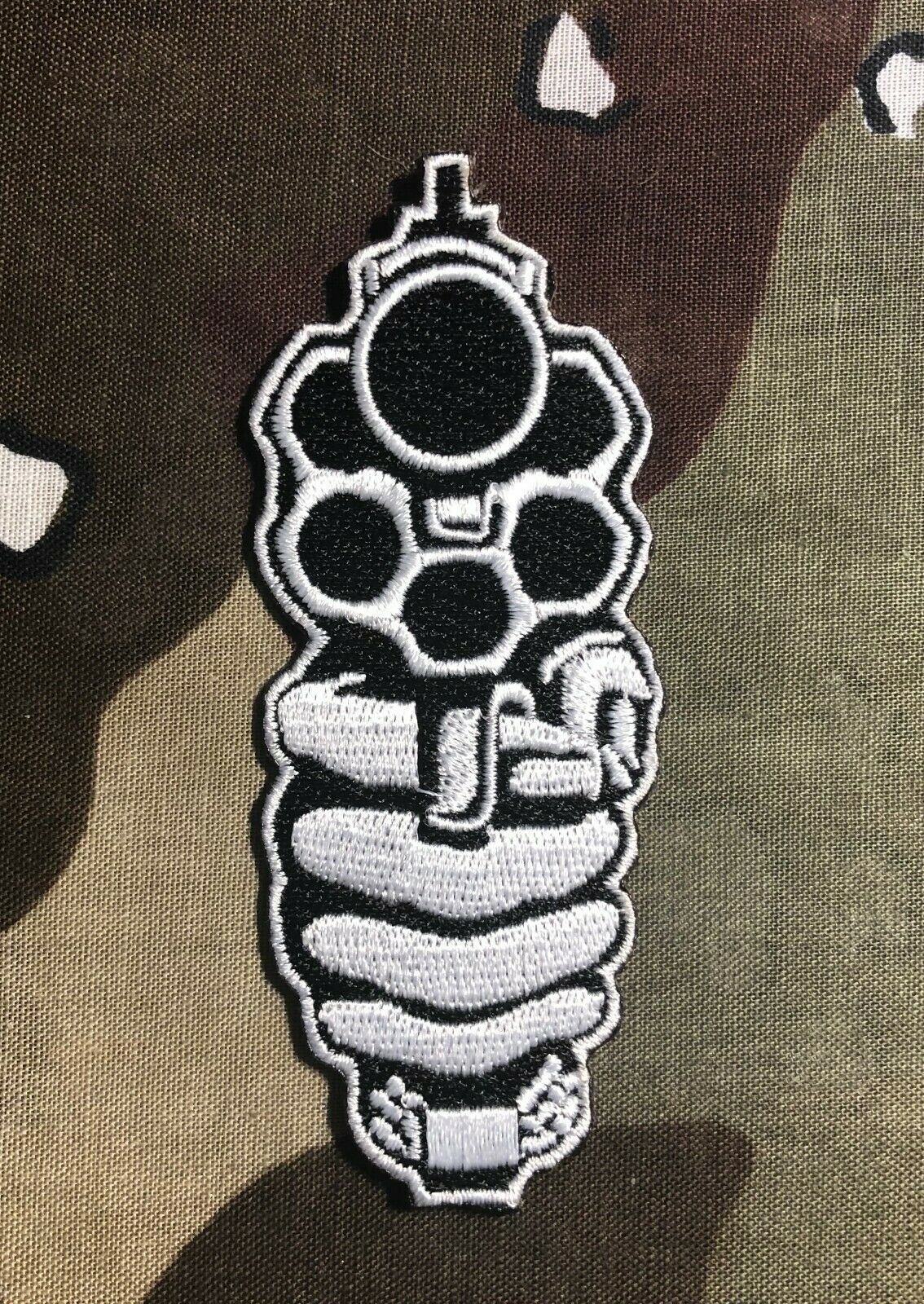 Hand With Gun Embroidered Patch G032P