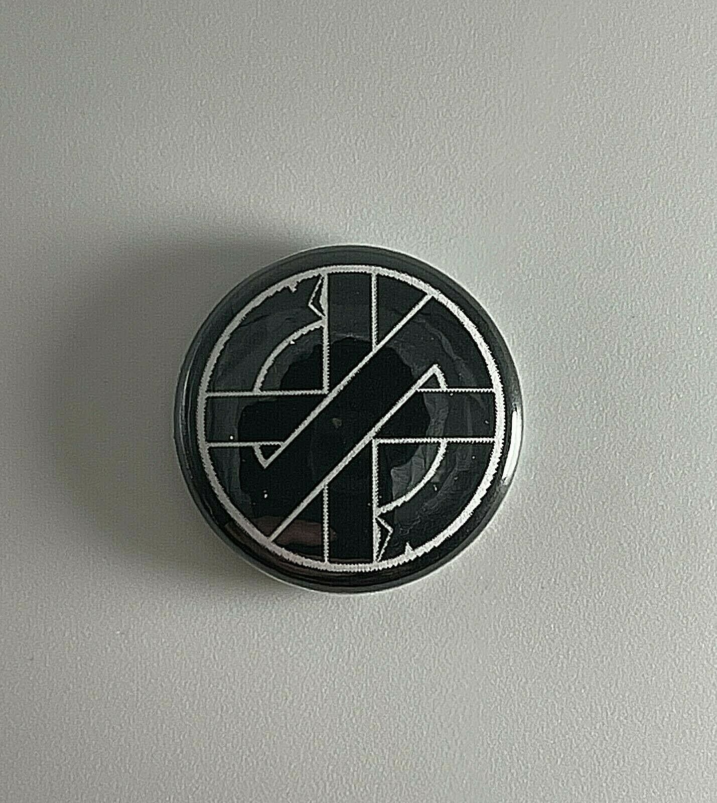 Crass Symbol 1” Button C020B Pin Badge