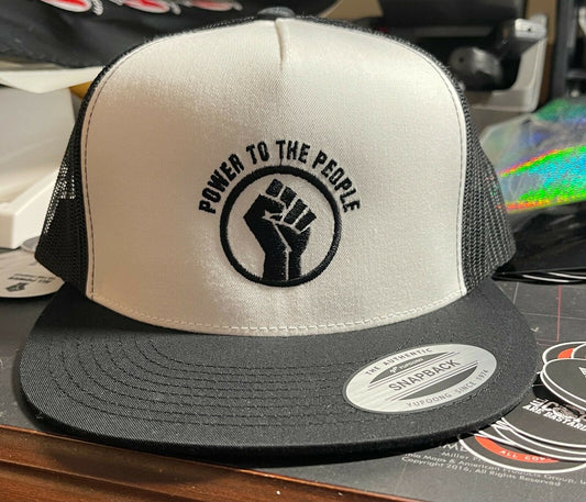 Power To The People Black Panther Party Embroidered Baseball Hat Cap