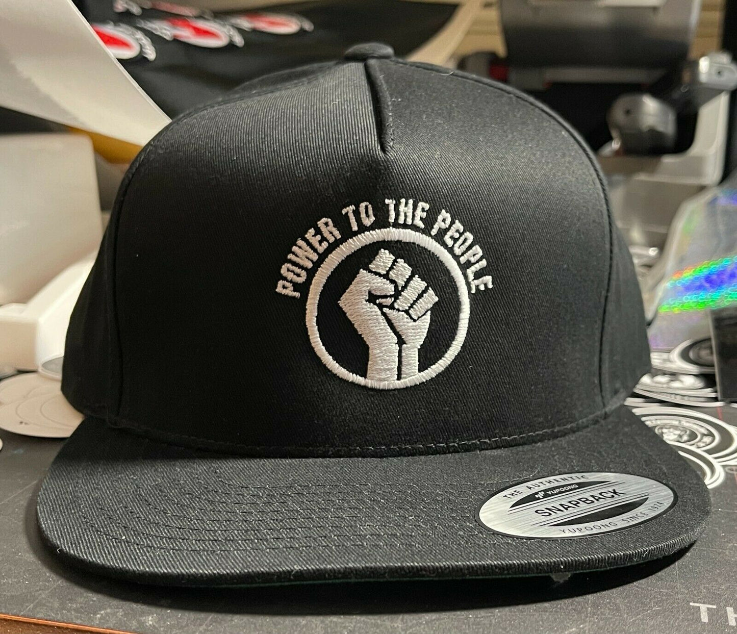 Power To The People Black Panther Party Embroidered Baseball Hat Cap