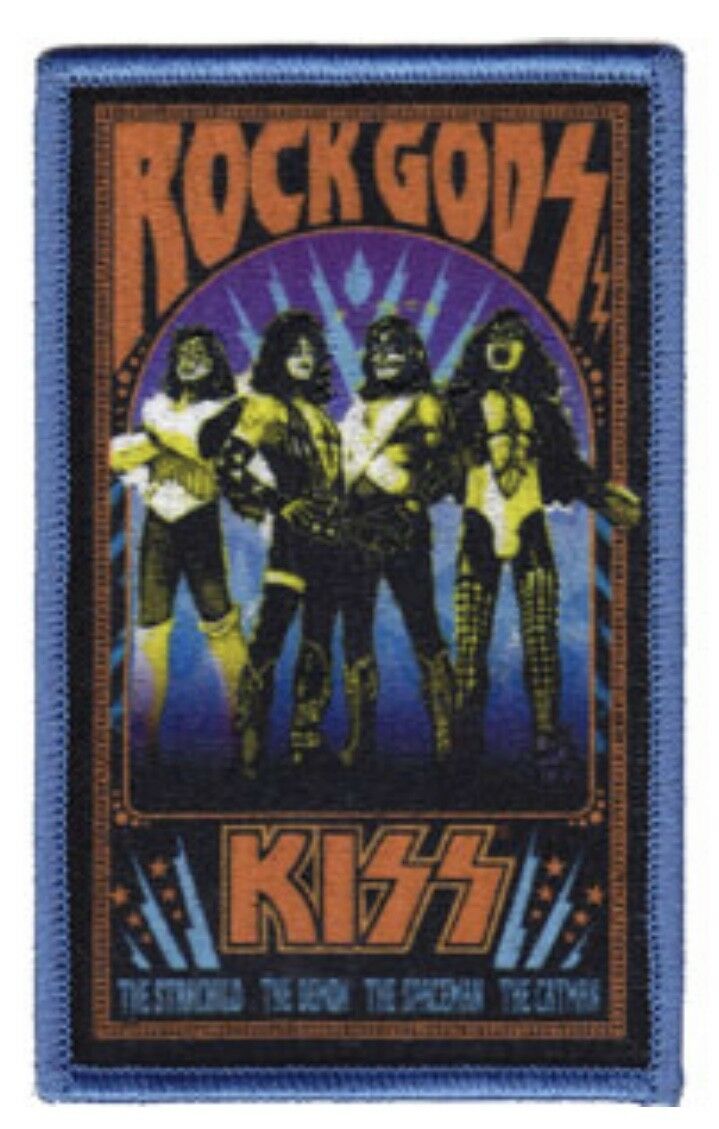 Kiss Rock Gods Woven Patch K024P