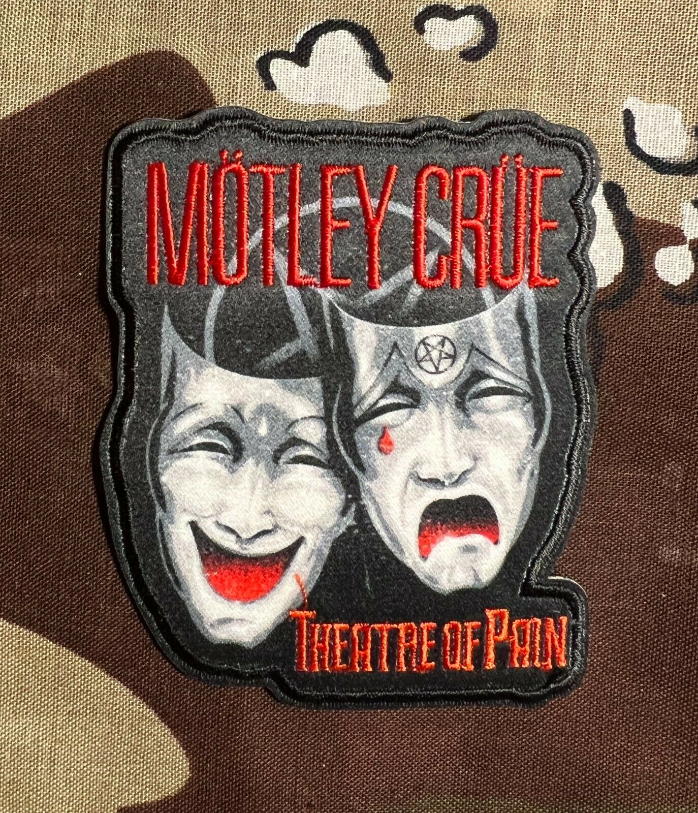 Motley Crue Official Theatre Of Pain Embroidered Woven Patch M114P