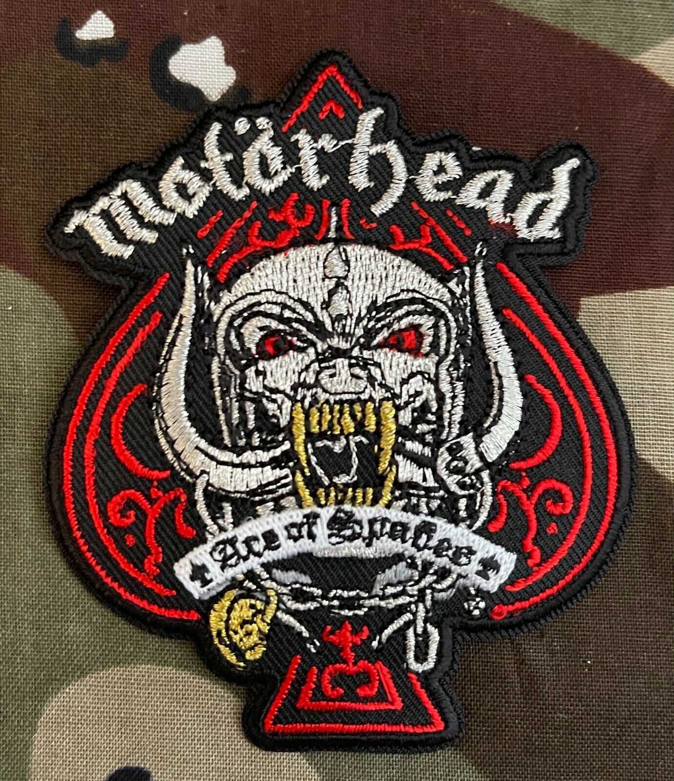 Motorhead Warpig Ace Of Spades Embroidered Patch M099P