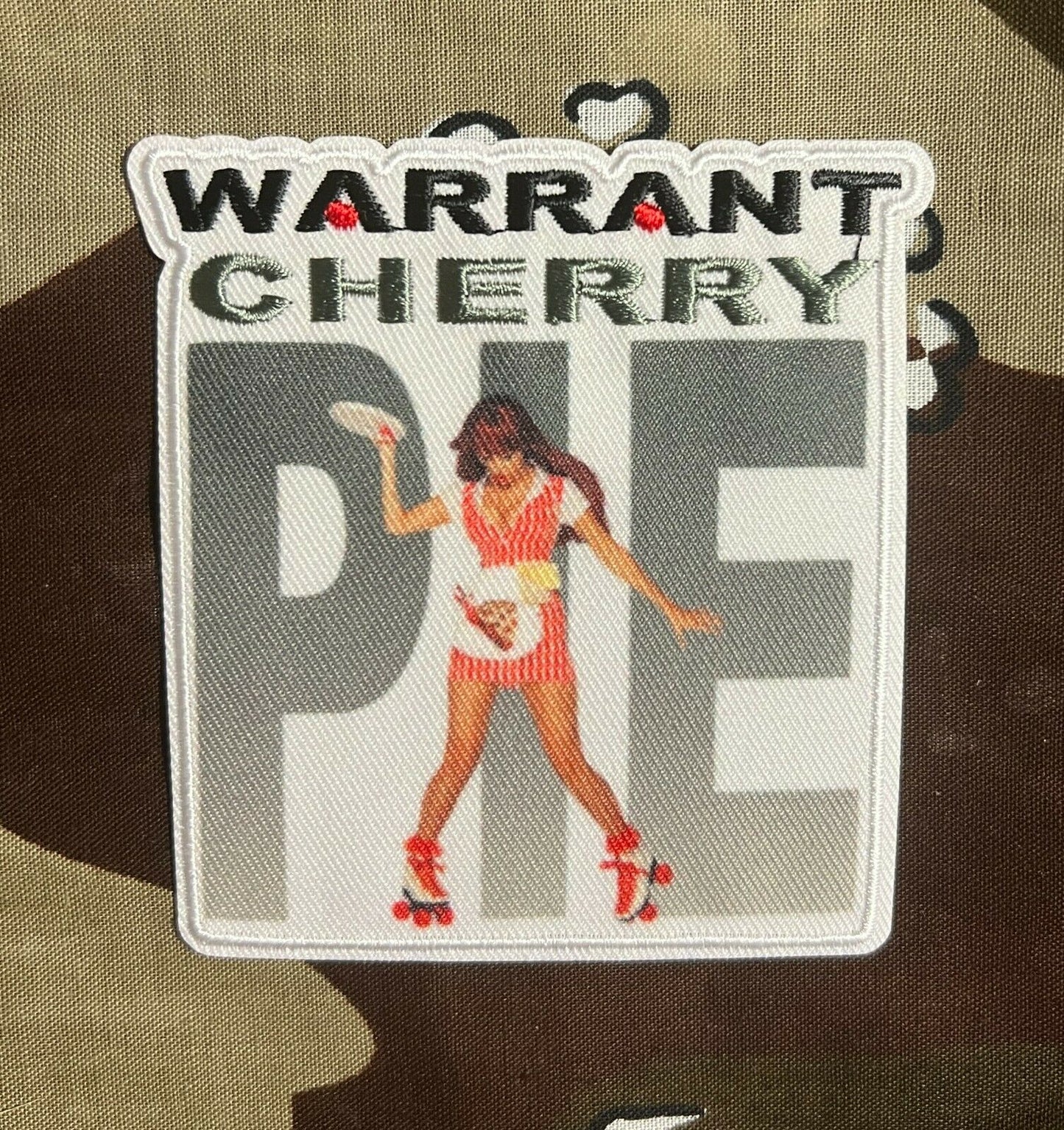 Warrant Cherry Pie Embroidered/Woven Patch W020P