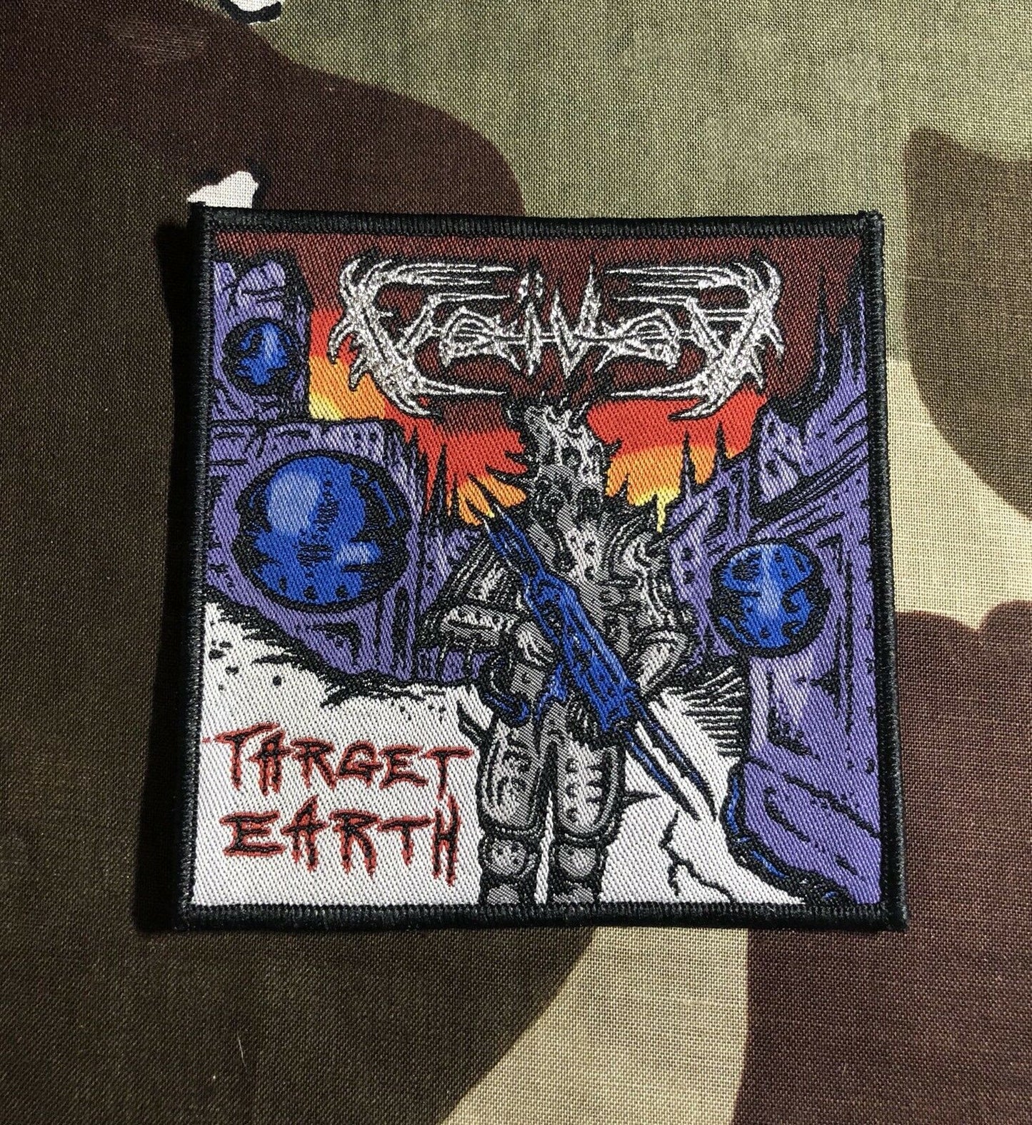 Voivod Target Earth Woven Patch V006P