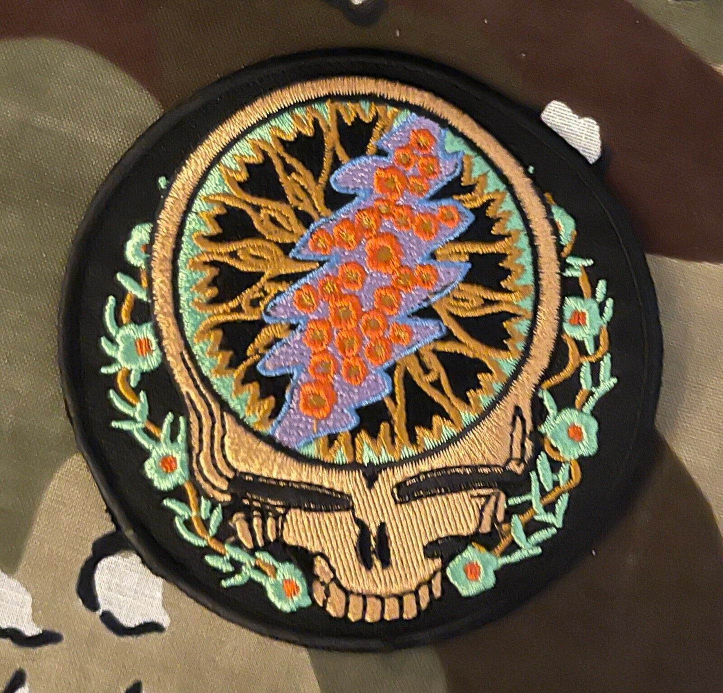 Grateful Dead Steal Your Face Officially Licensed Embroidered Patch G054P