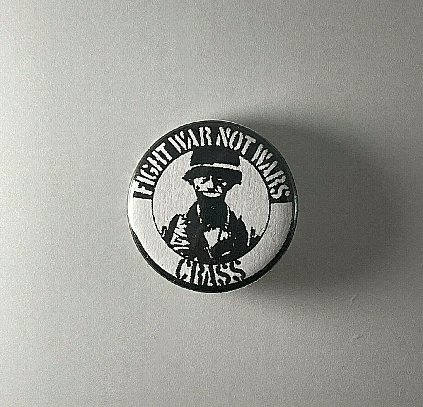 Crass Fight War Not Wars 1.25" Button C005B125 Pin Badge