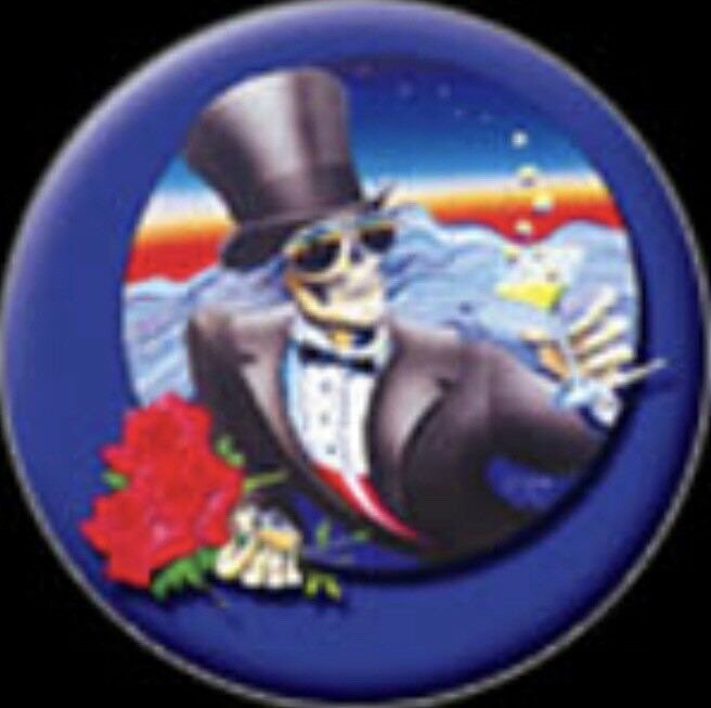 Grateful Dead Officially Licensed 1 1/4” Button G004B Badge Pin