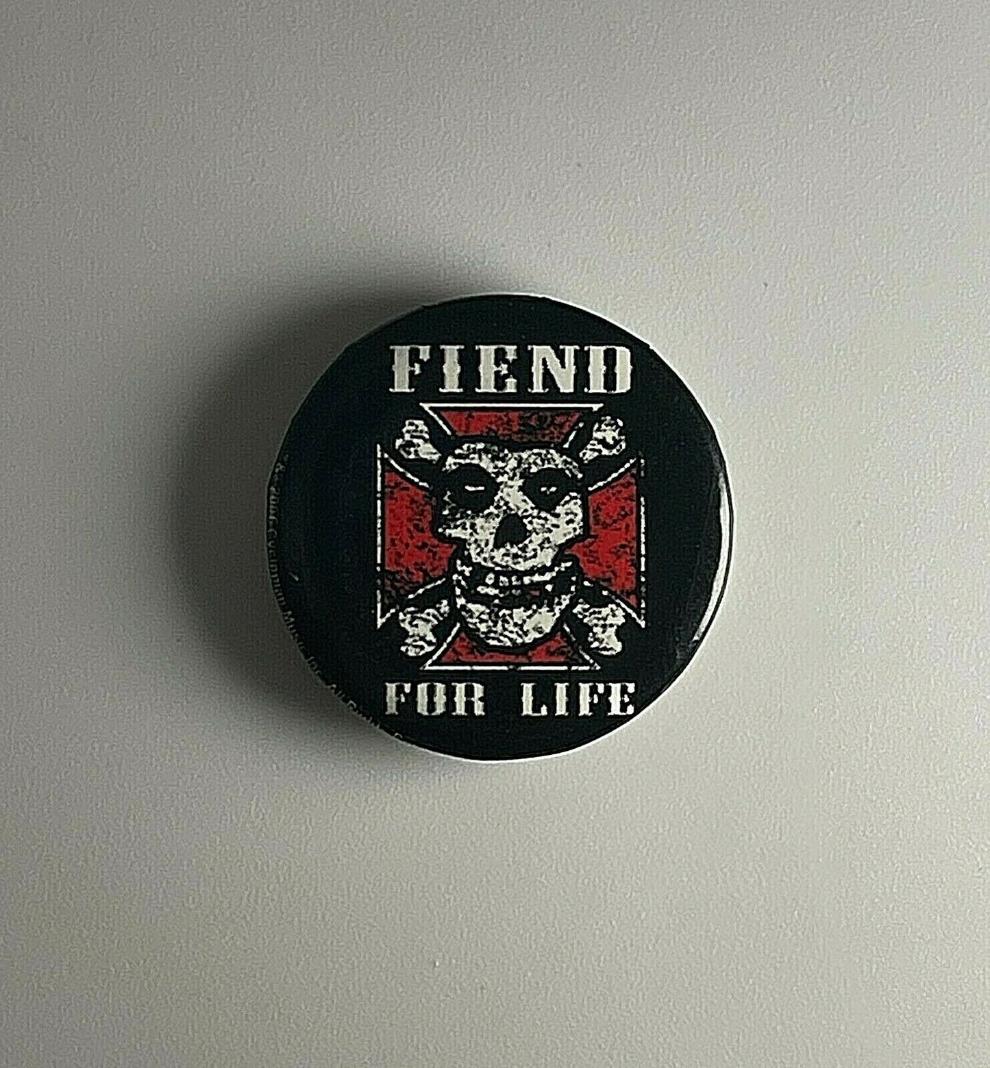 Misfits Fiend For Life 1” Button M007B Badge Pin