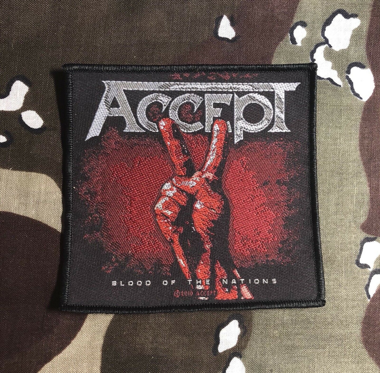 Accept Blood Of The Nations Woven Patch A028P