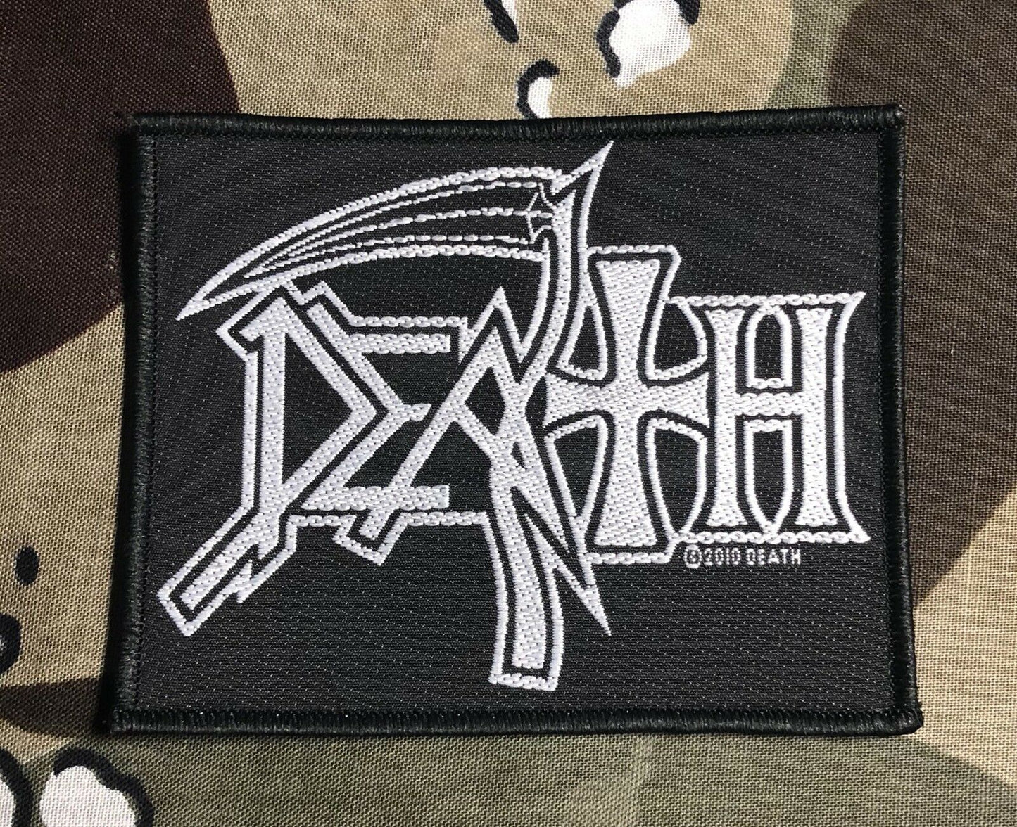 Death Logo Death Metal Woven Patch D021P