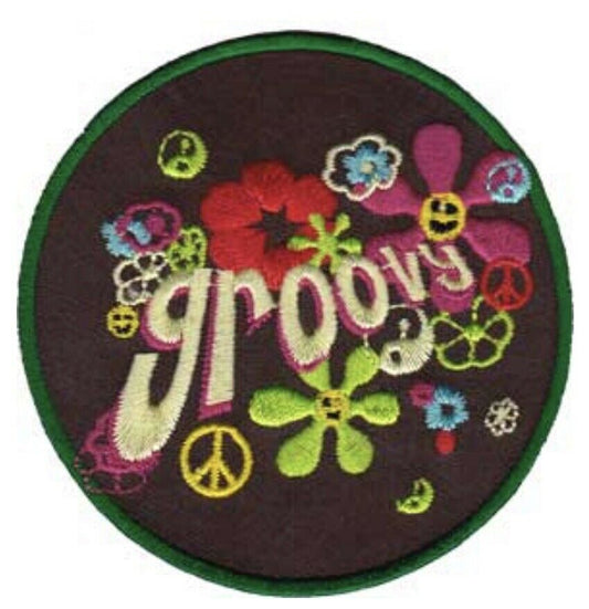 Groovy Hippie Embroidered Patch G040P