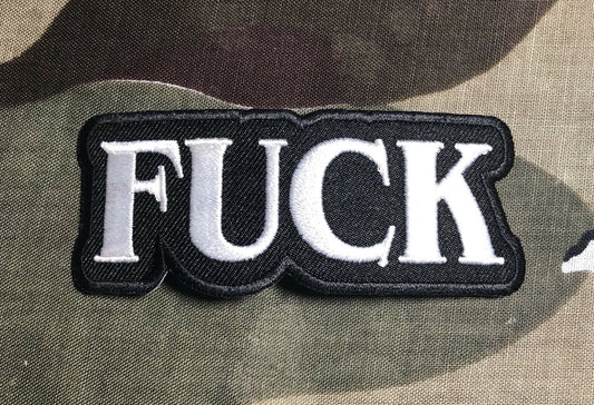 F*CK Biker Embroidered Patch F017P