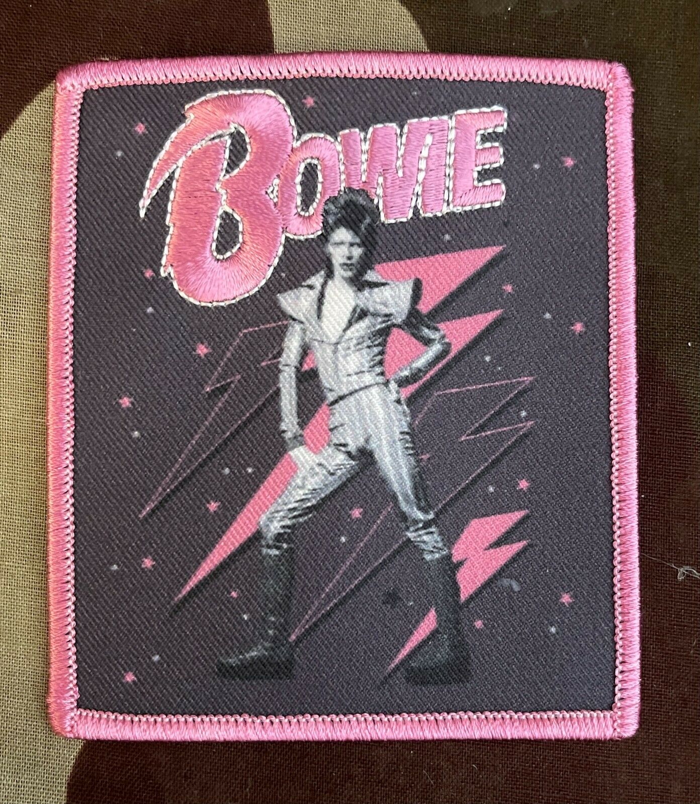 David Bowie Bolt Embroidered Patch B069P