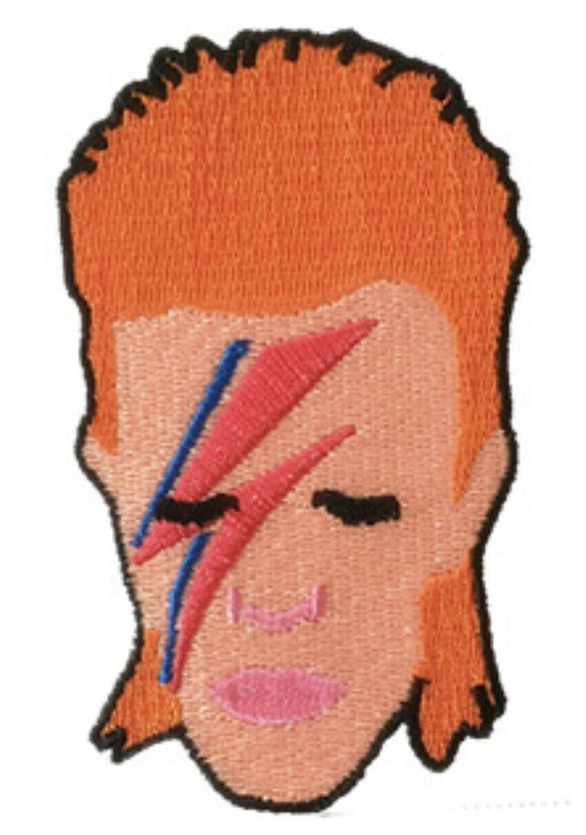 David Bowie Alladin Sane Face Embroidered Patch B041P