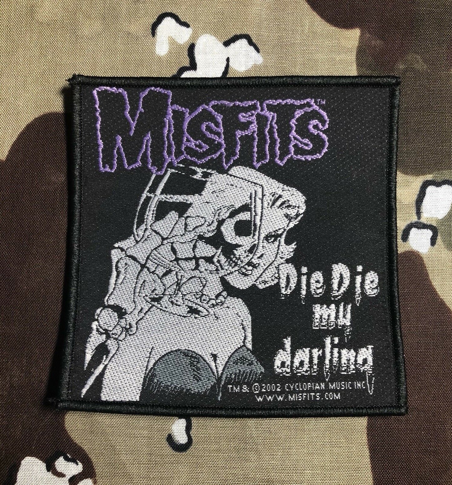 Misfits Die Die My Darling Woven Patch M014P