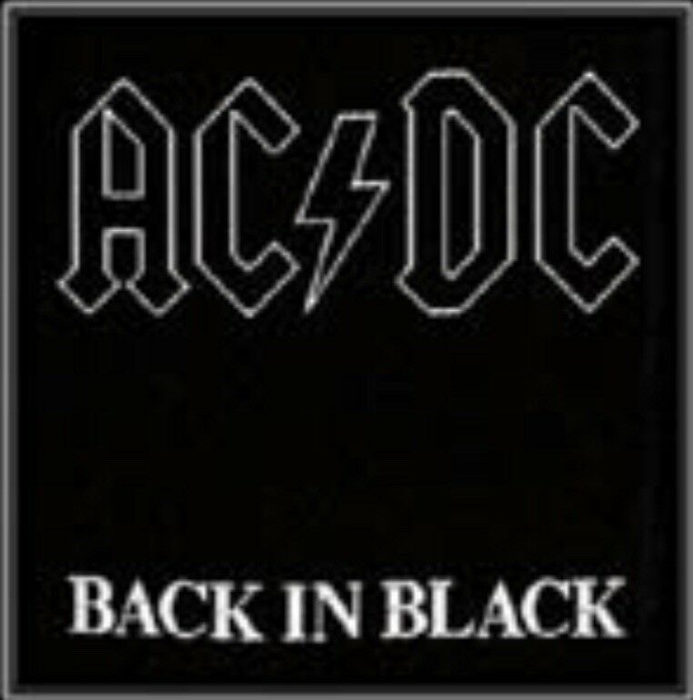 AC/DC Back In Black Woven Patch A011P