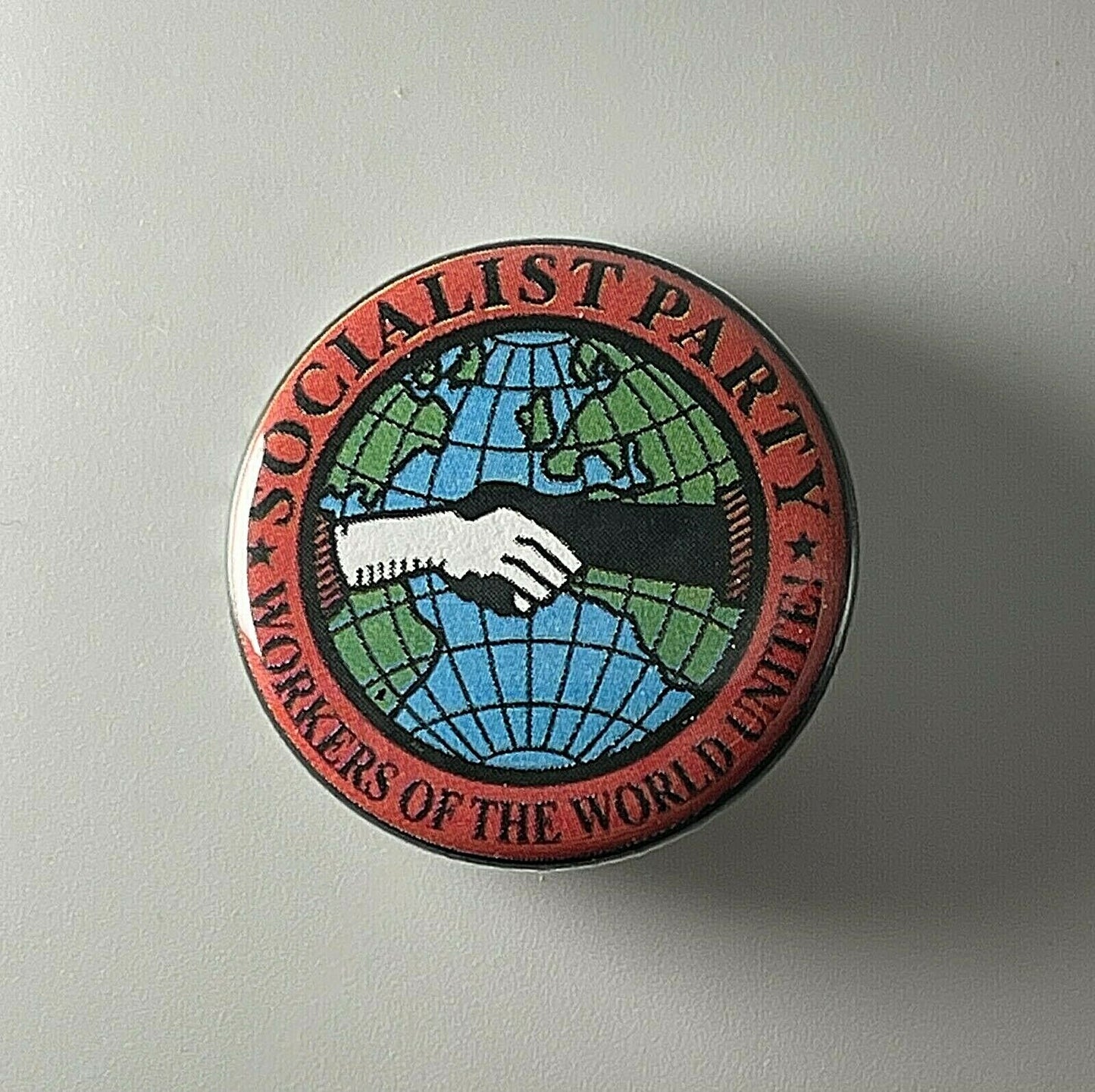 Socialist Party 1.25” Button S008B125 Pin Badge Workers Of The World Unite IWW