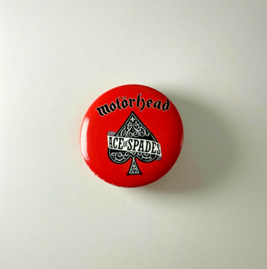 Motorhead Ace Of Spades 1.25” Button M003B125 Pin Badge