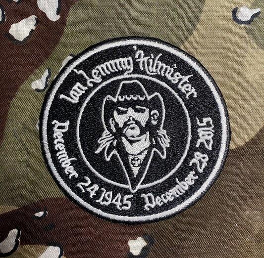 Motorhead Lemmy Memorial Embroidered Patch M092P