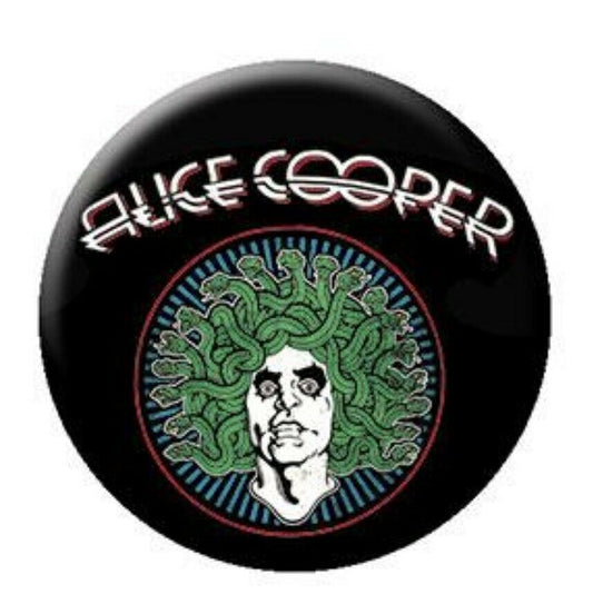 Alice Cooper Medusa 1.25” Button A007B125 Pin Badge