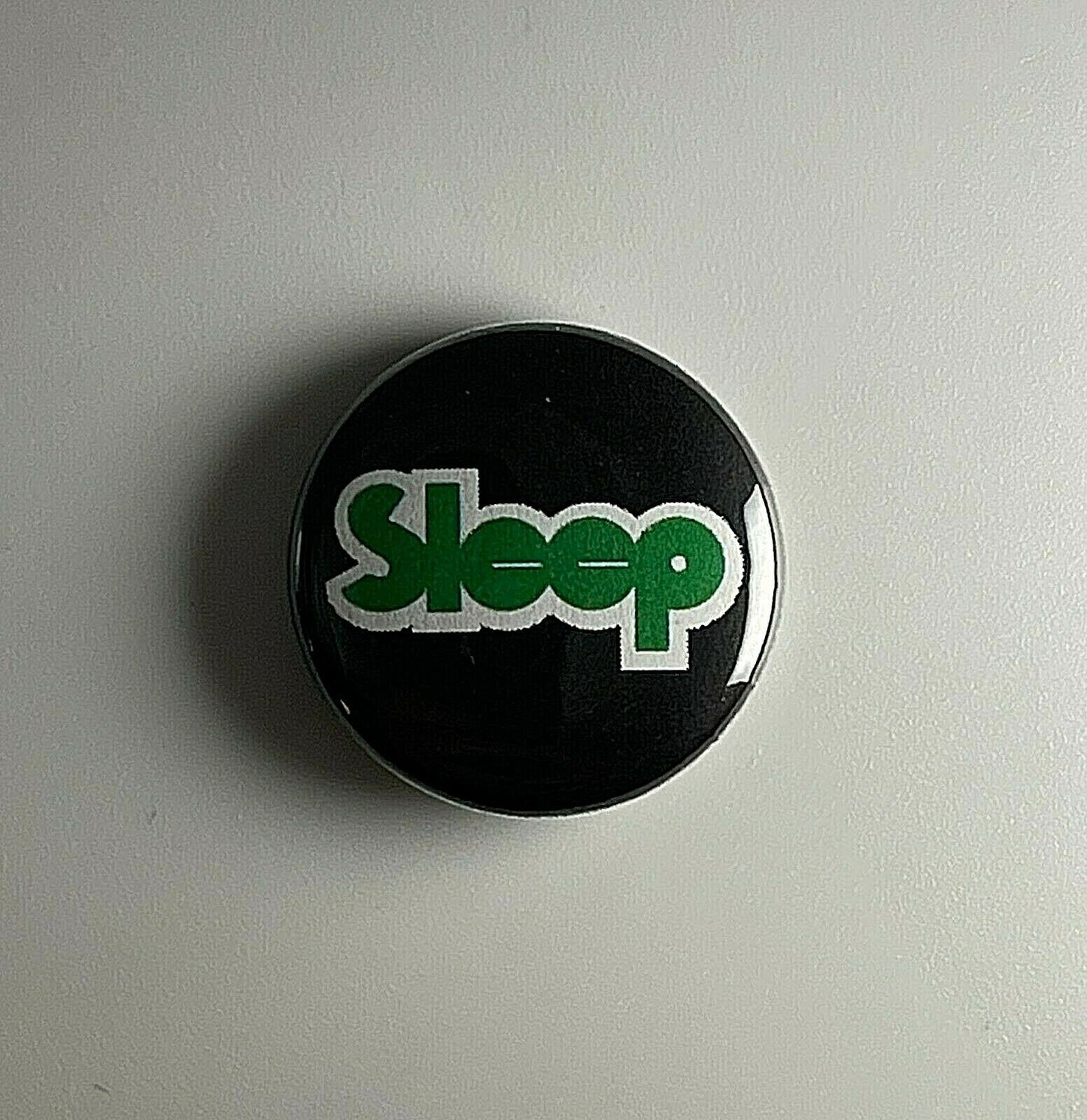 Sleep Logo 1” Button S031B Pin Badge