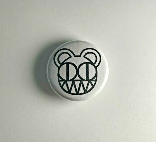 Radiohead Bear 1” Button R014B Pin Badge Ok