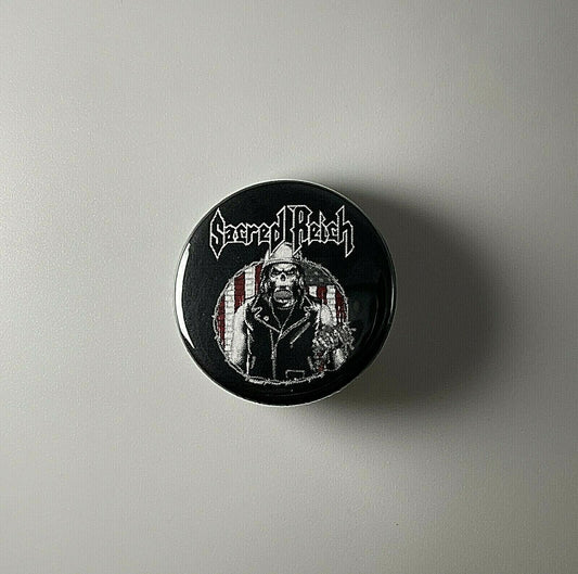 Sacred Reich Ignorance 1.25" Button S006B125 Pin Badge