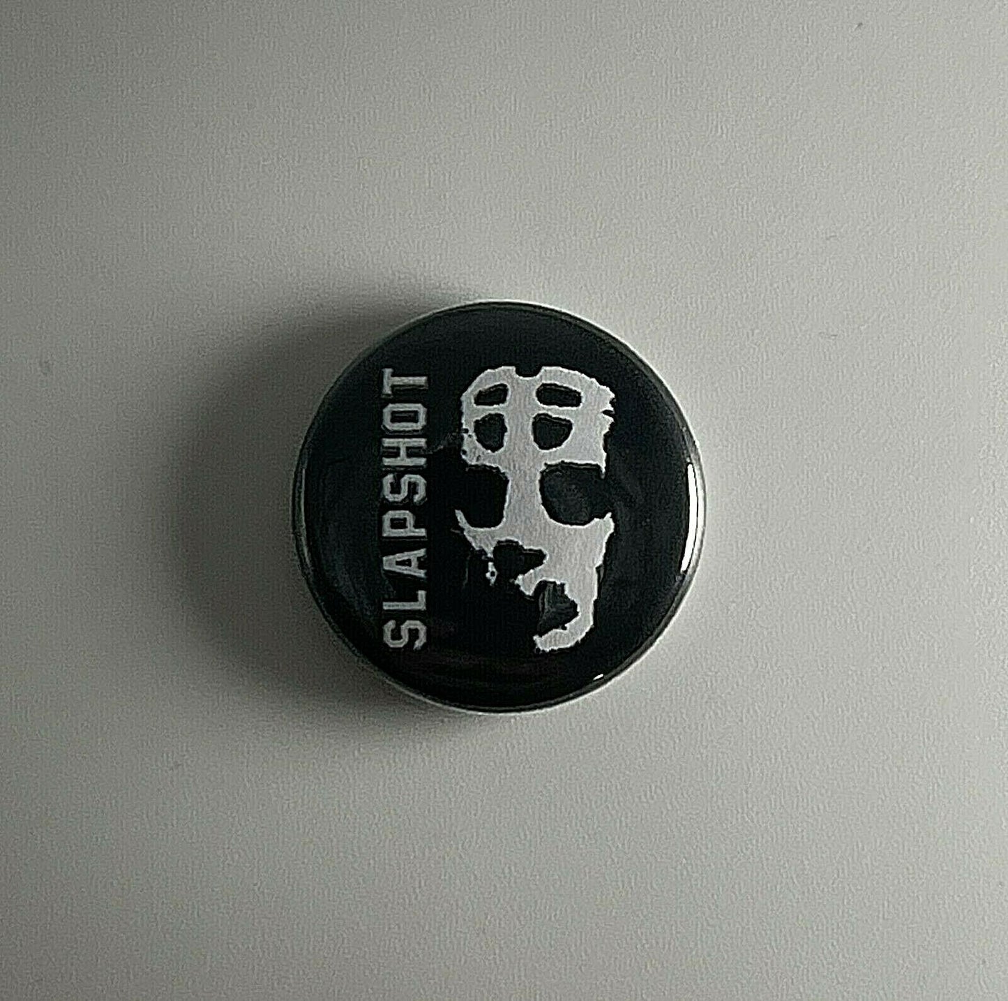 Slapshot Straight Edge 1" Button S042B Pin Badge