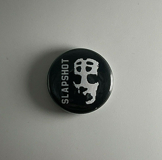 Slapshot Straight Edge 1" Button S042B Pin Badge