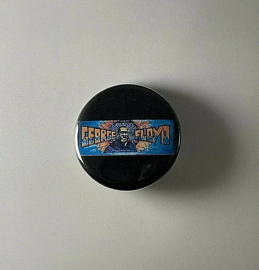 George Floyd Mural Black Lives Matter 1.25" Button B003B125 Pin Badge