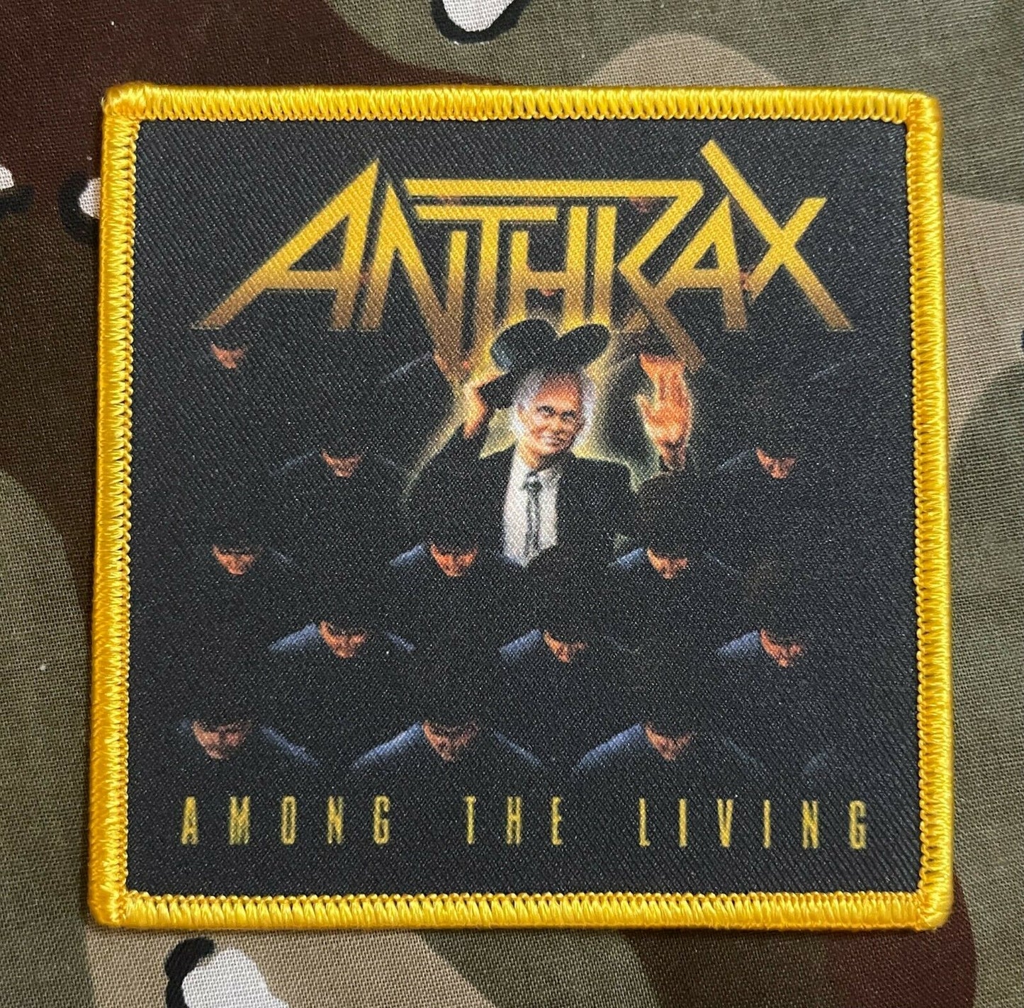 Anthrax Official Among The Living Woven Patch A099P