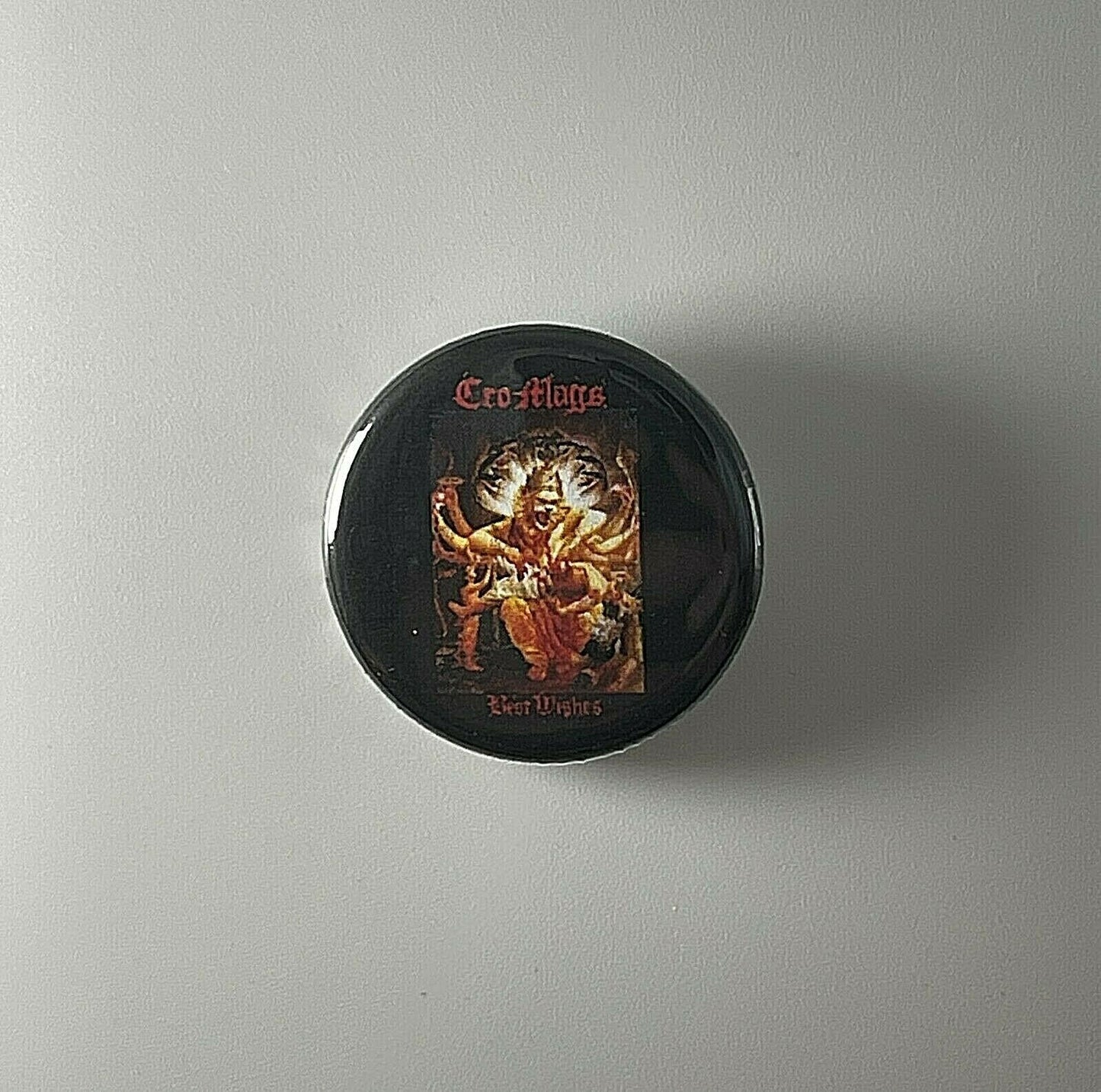 Cro-Mags Best Wishes 1.25" Button C002B125 Pin Badge