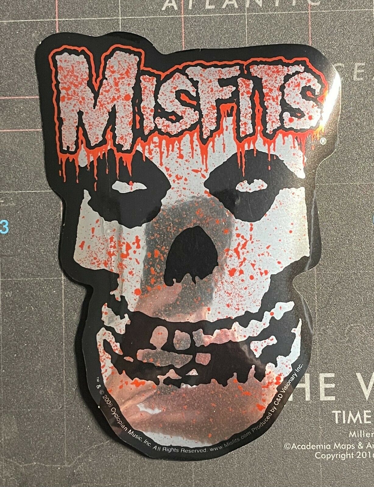 Misfits Chrome Mirrored Sticker M019S