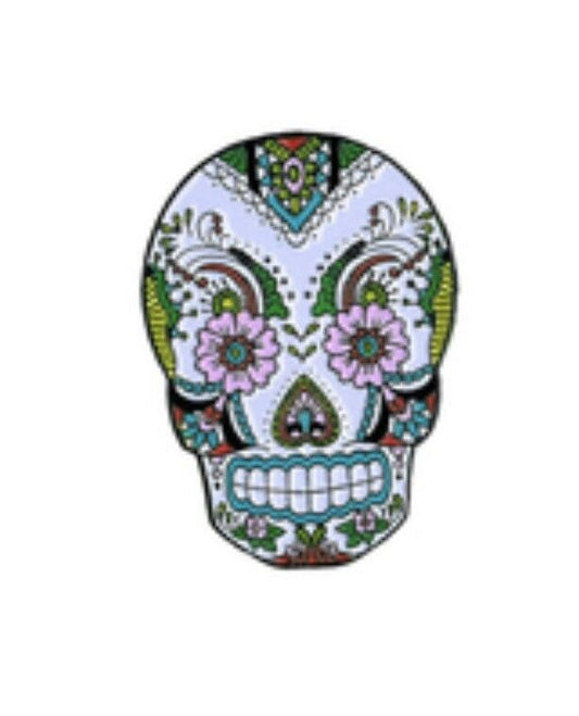 Sugar Skull Dia De Los Muertos Enamel Lapel Pin S003PC