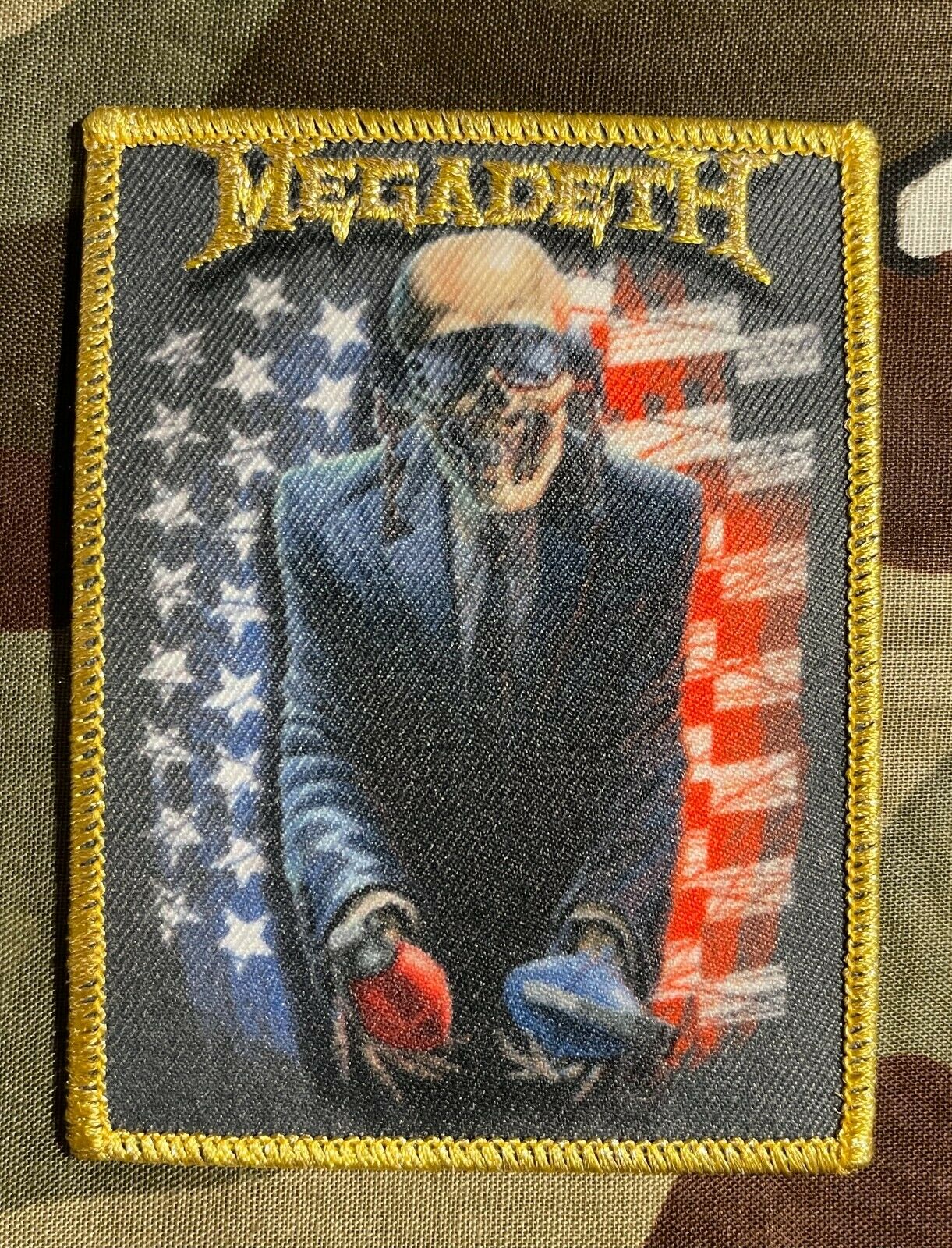 Megadeth American Grenades Official Embroidered Woven Patch M110P