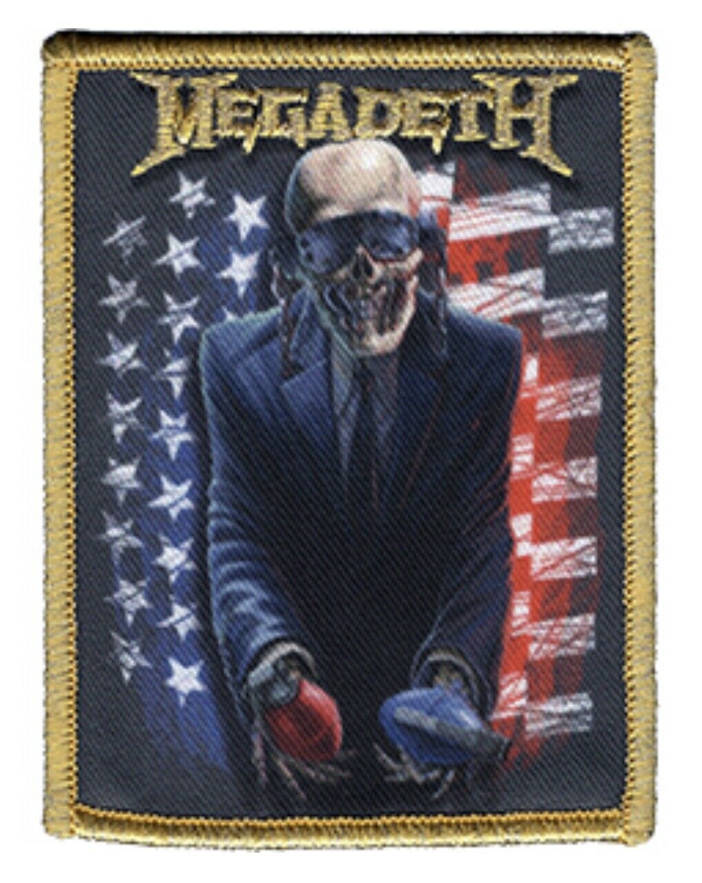 Megadeth American Grenades Official Embroidered Woven Patch M110P