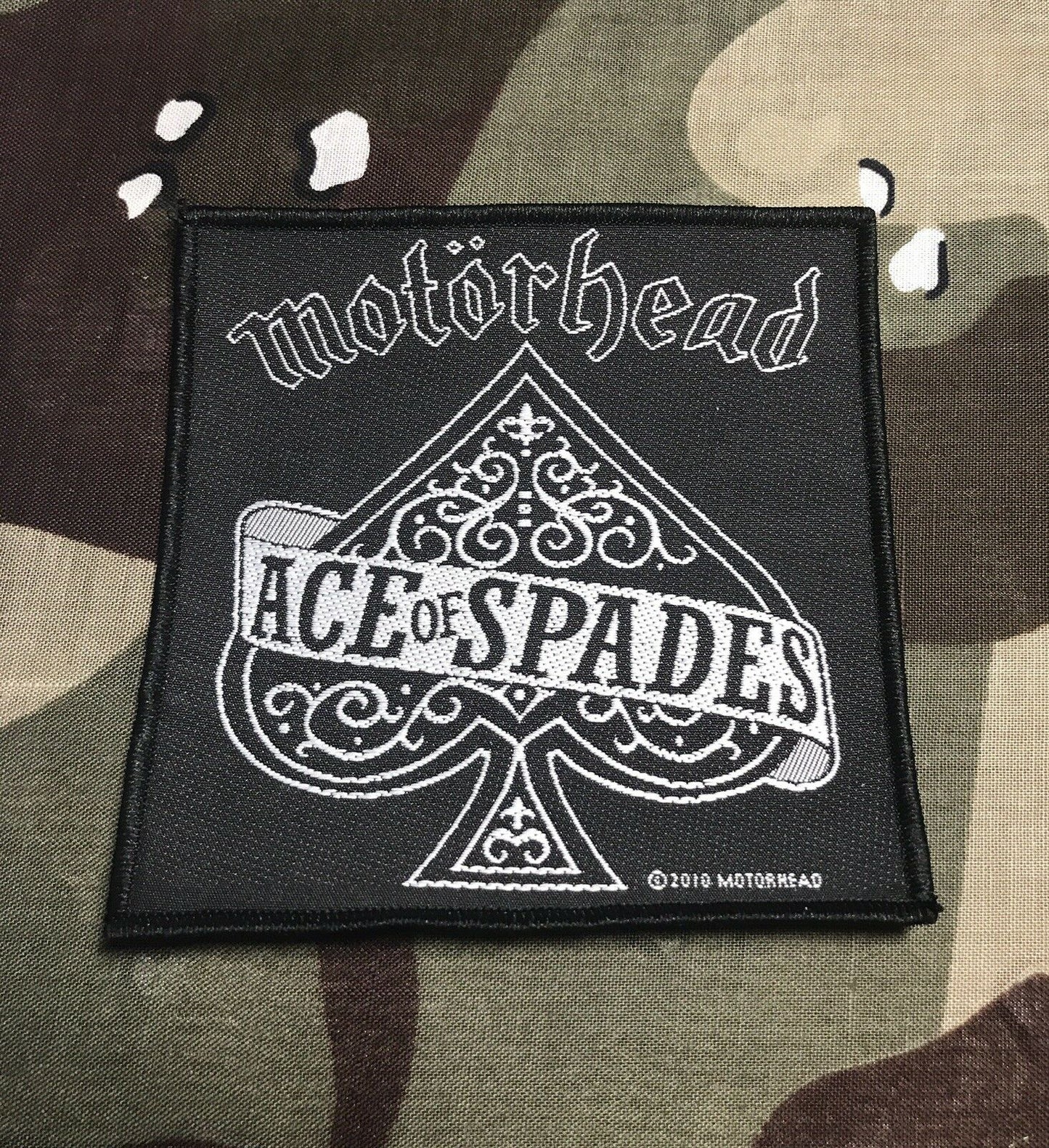 Motorhead Ace Of Spades Woven Patch M008P