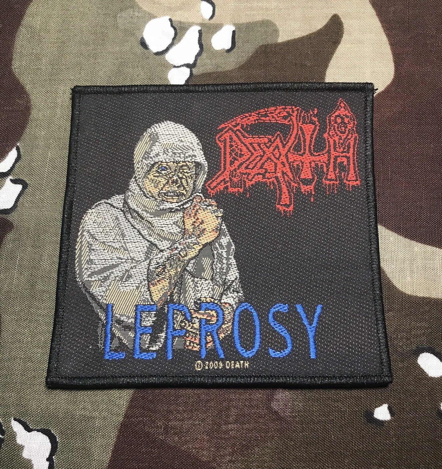 Death Leprosy Woven Patch D002P