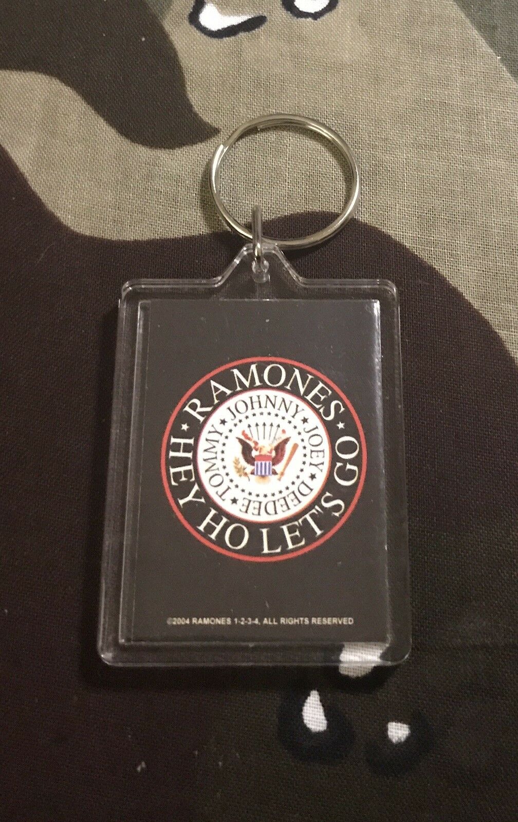 Ramones Eagle Logo Keychain Keyring R001KC