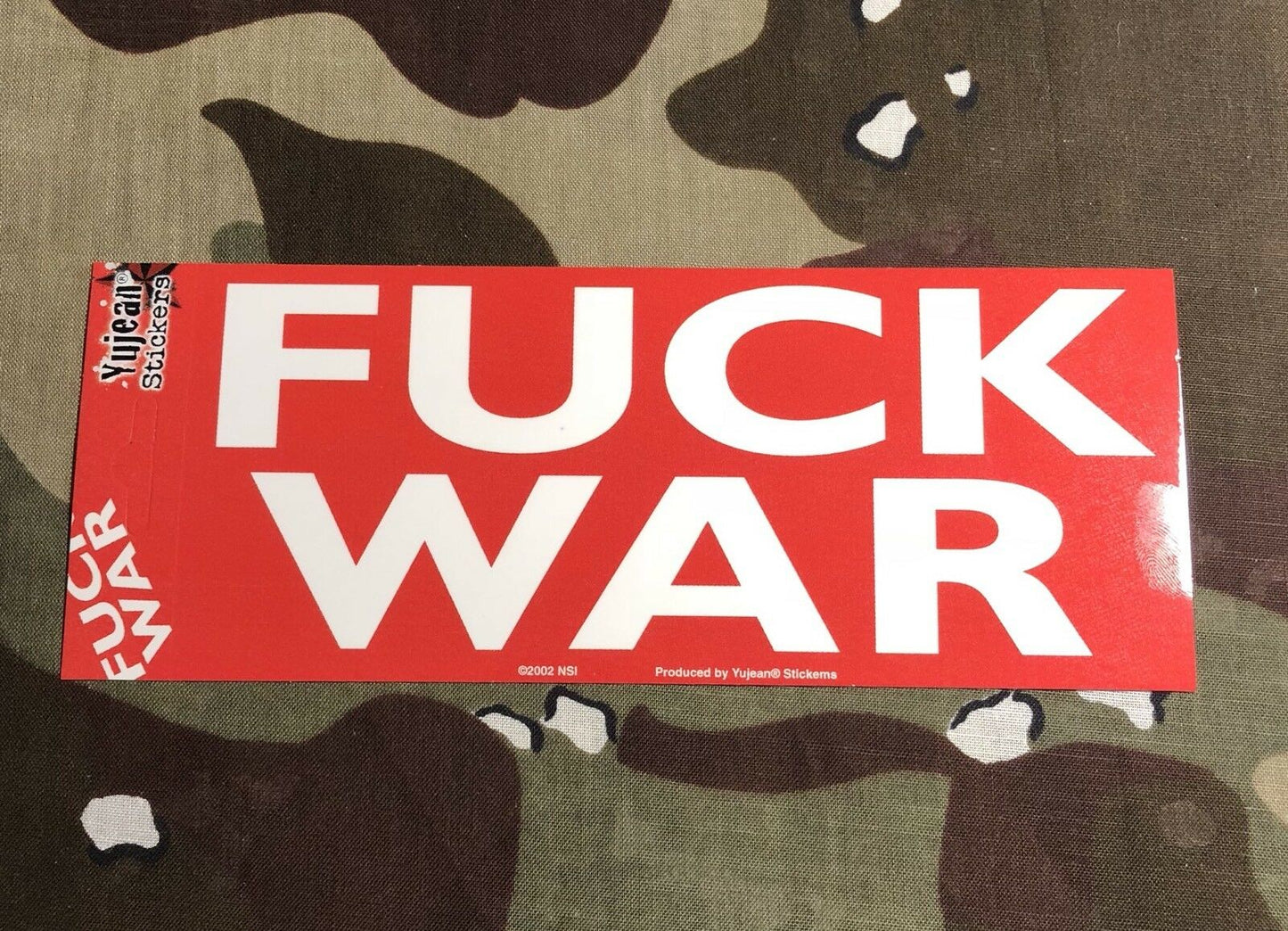 F*ck War Anti War Protest Sticker F001S