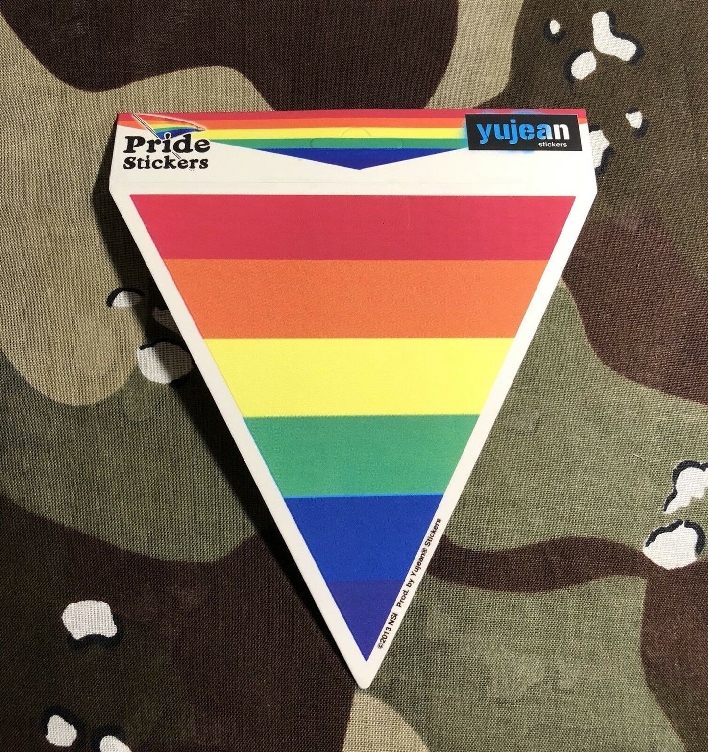 Rainbow Triangle LGBTQ Sticker R002S