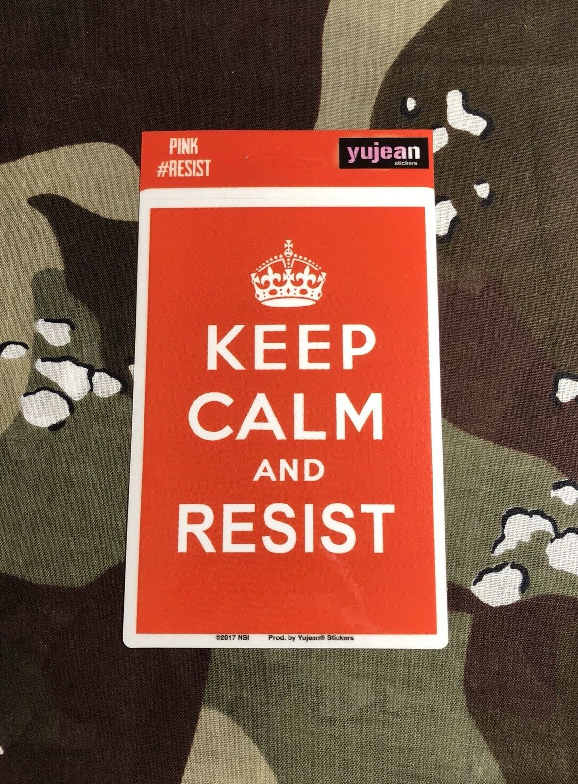 Keep Calm And Resist Sticker K002S