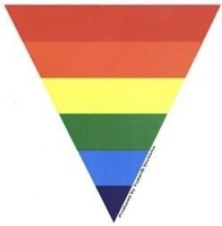 Rainbow Triangle LGBTQ Sticker R002S