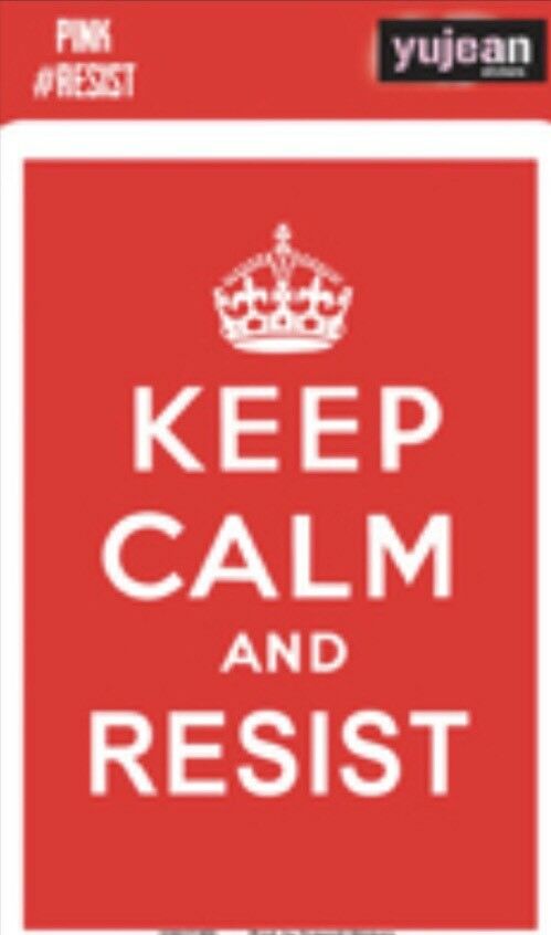 Keep Calm And Resist Sticker K002S