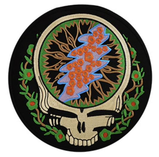 Grateful Dead Officially Licensed Steal Your Face Embroidered Back Patch G055P