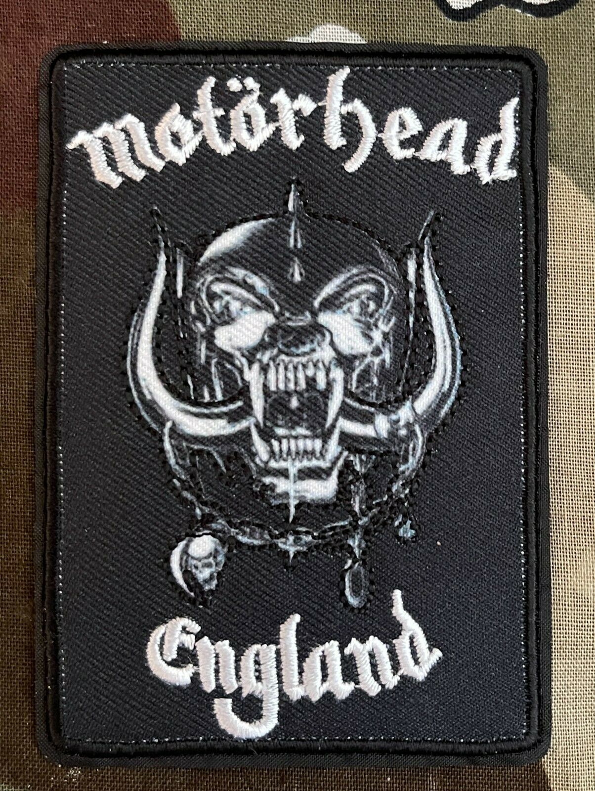 Motorhead England Embroidered Patch M096P  Ramones Black Flag